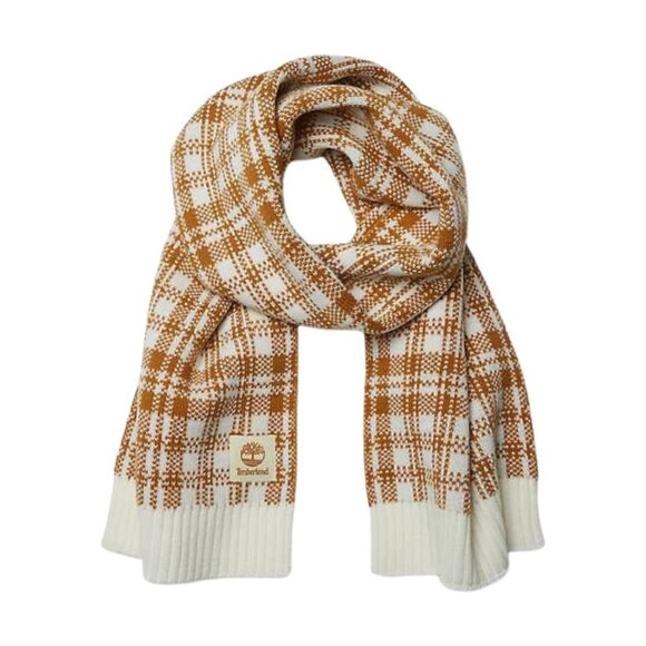 Timberland Plaid Scarf Color: Wheat Plaid NWT - Picture 2 of 15